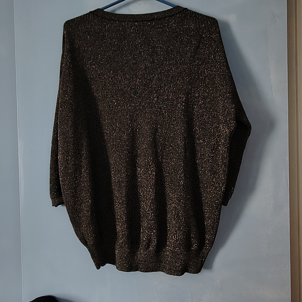 Wilfred Black + Gold Silk Cashmere Knit Sweater M - Picture 4 of 7